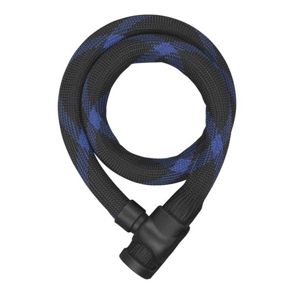 Antifurt Abus IVERA 7220, cablu (cheie), lungime 850mm, culoare negru / albastru Antifurturi