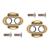 Placute CrankBrothers PREMIUM (6°) pentru pedale automate, culoare auriu