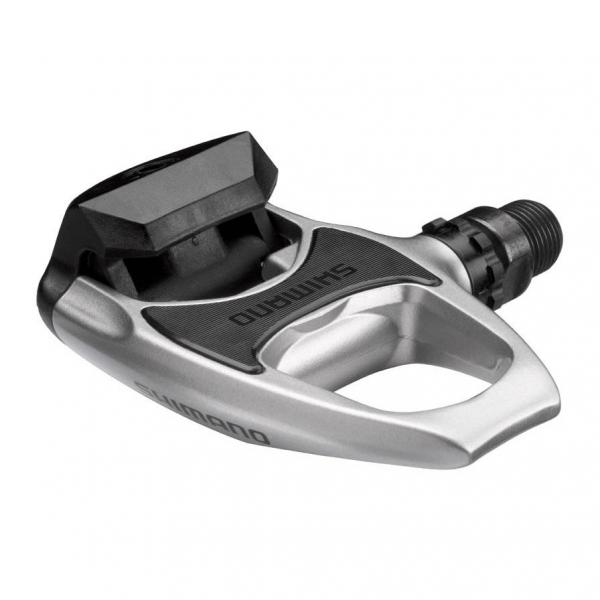 Pedale SPD-SL Shimano PD-R540-S, culoare argintiu (includ placute SM-SH11) Pedale